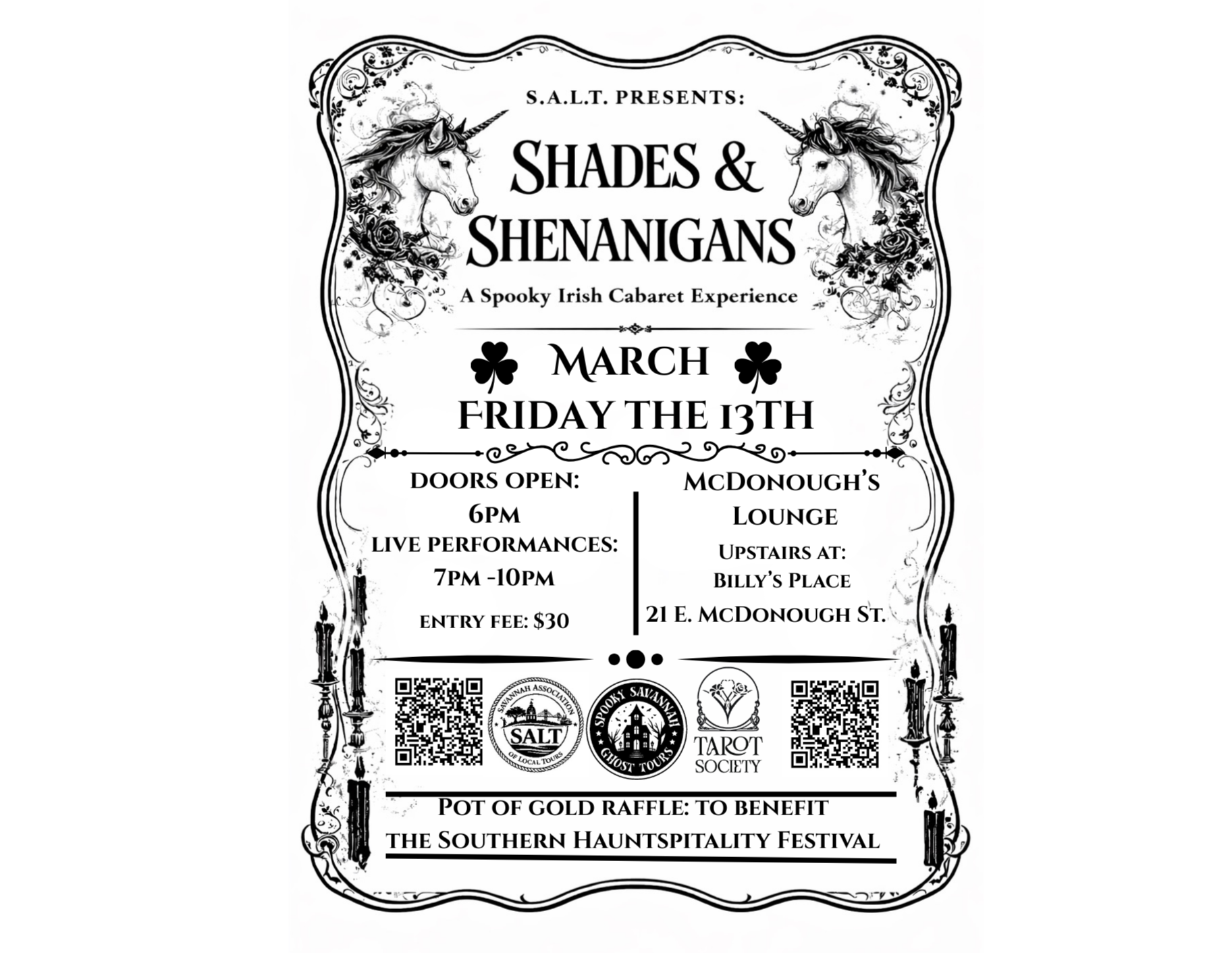 Shades & Shenanigans - Friday the 13th of March
