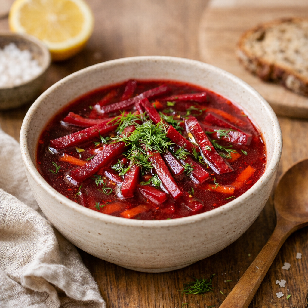Warming Beetroot Soup to Support Liver Health, Iron and Calm the Body