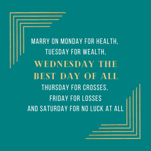 What is the best day to get married? — The Wednesday Wedding Celebrant ...