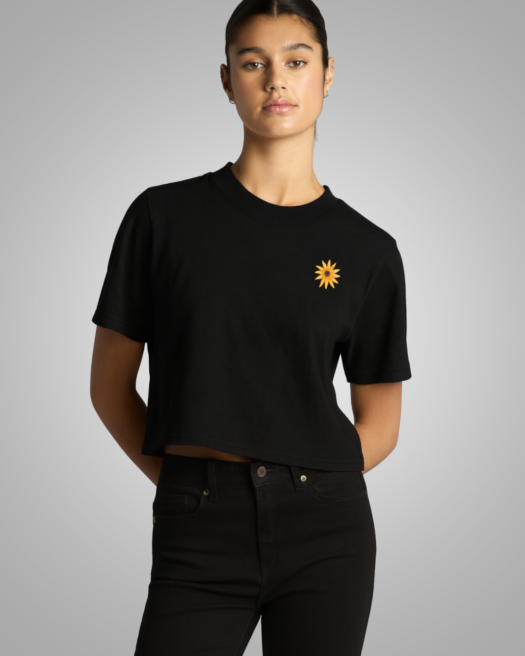 She Bloomed Anyways - Cropped Tee