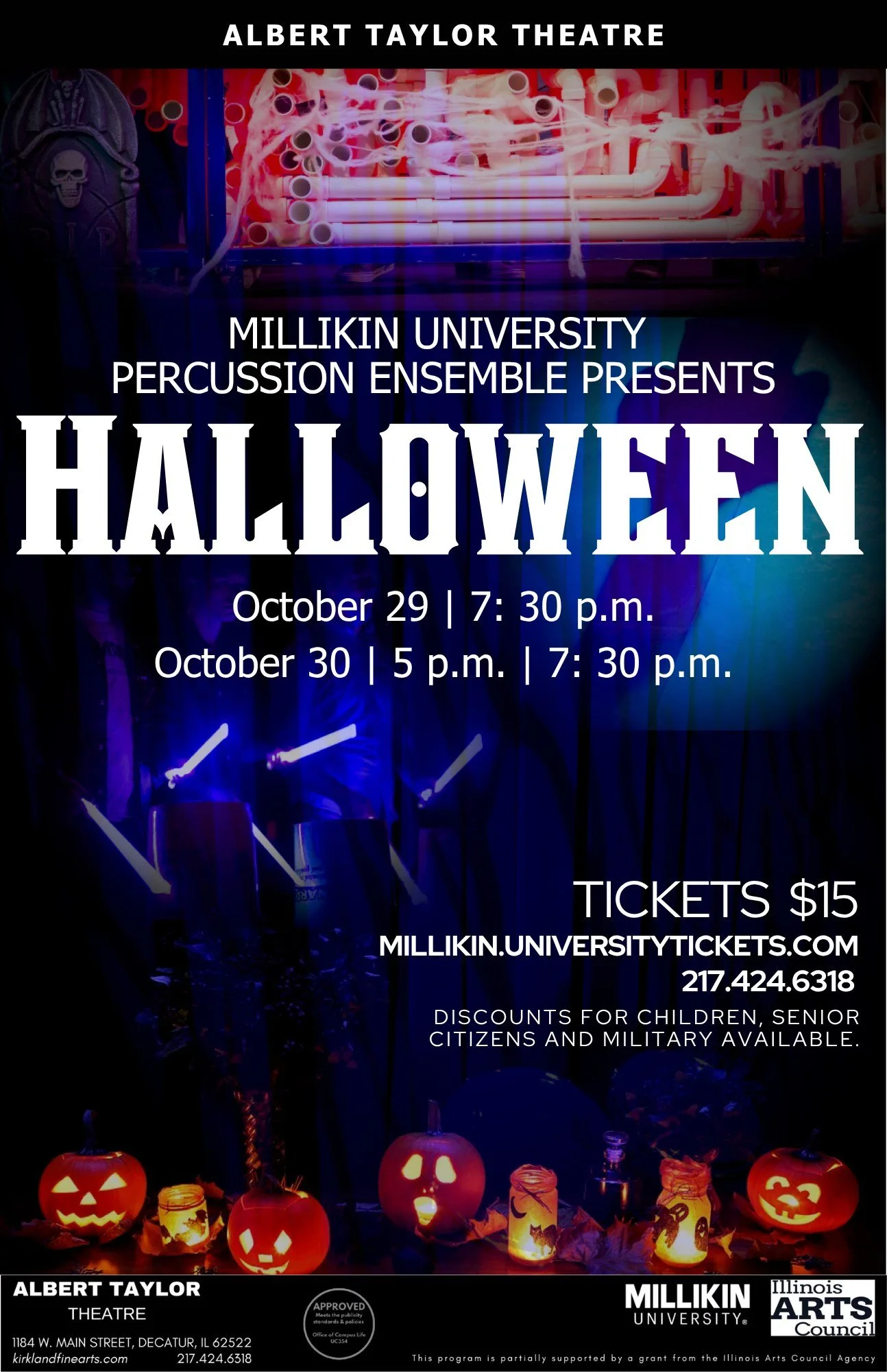 Millikin University "Halloween" Percussion Ensemble Concert 