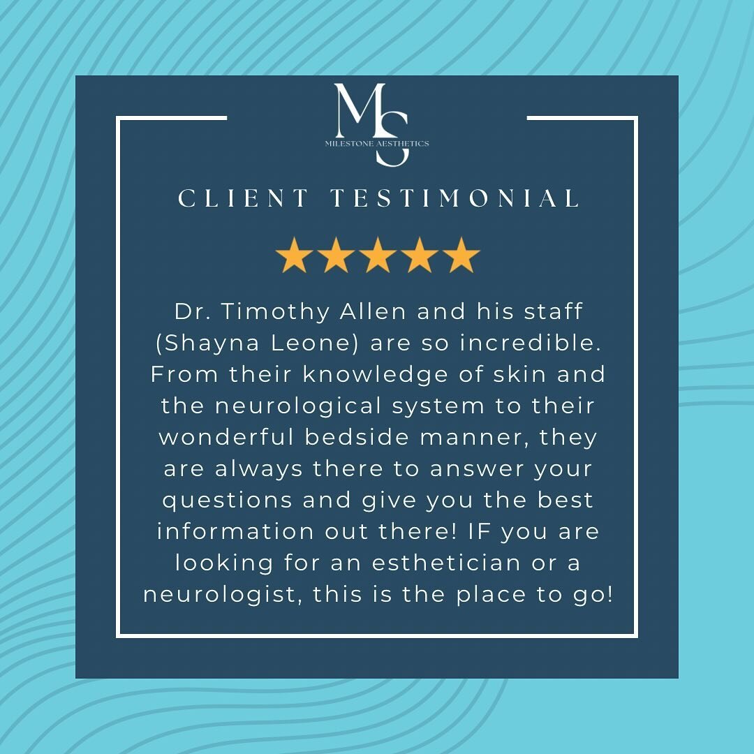 Client Reviews 🫶🏼

Here at our medical spa we are committed to providing superior cosmetic medical procedures that can revitalize your appearance, confidence, and life.

We love hearing about our clients experience with us ✨🤍

#clientlove #clientr