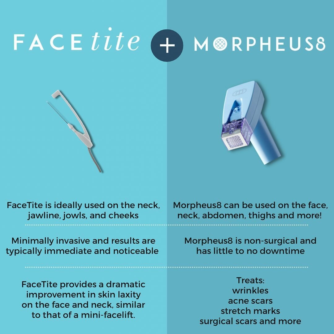 Did you know Morpheus8 and FaceTite can be used as a combination treatment?! Give us a call today to get your customized appointment scheduled! ✨

#morpheus8 #morpheus8inmode #facetite #facetiteresults #inmode #inmodeaesthetics #milestoneaesthetics #
