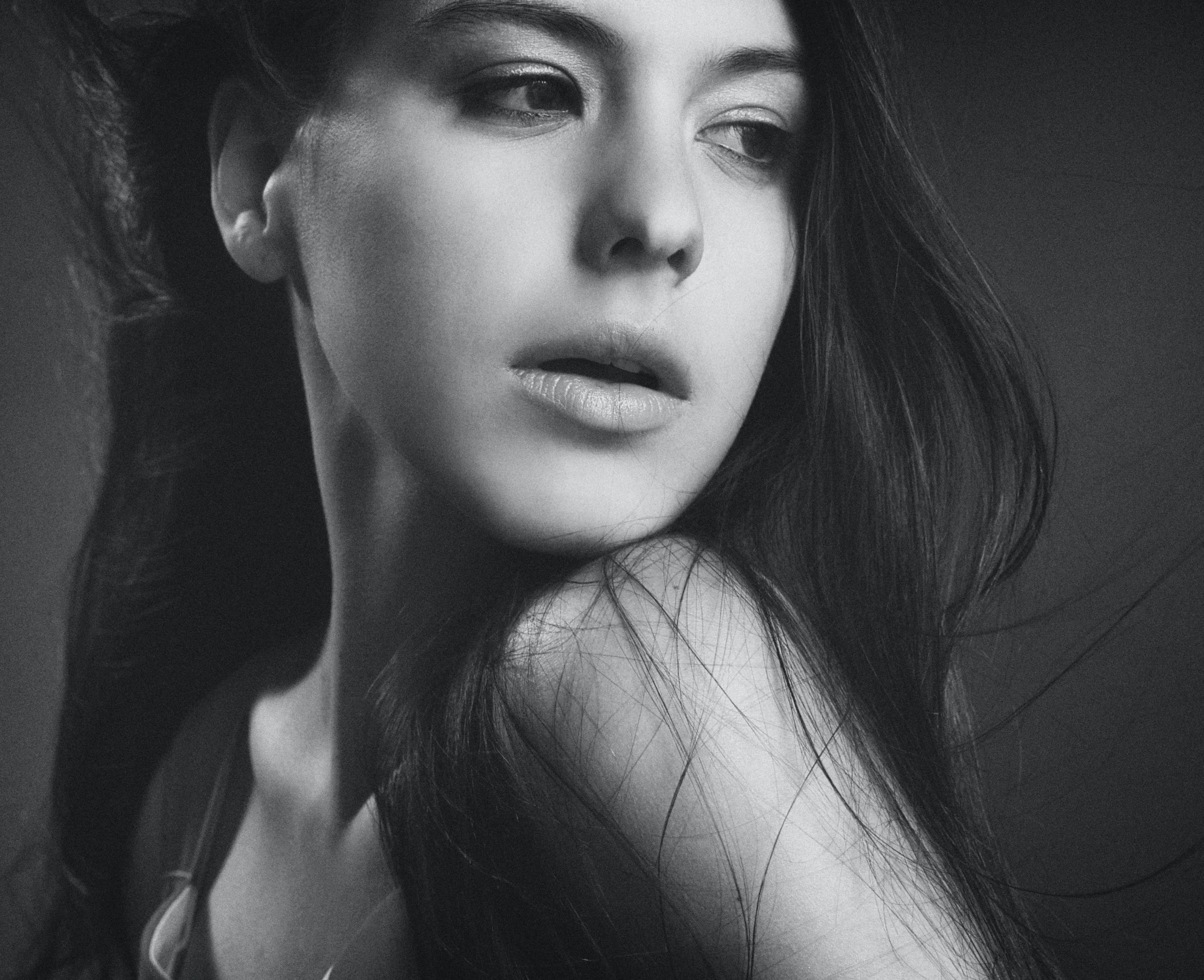 CO2 Vaginal Rejuvenation, B&W close up of woman