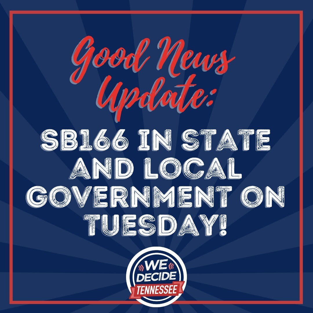 GOOD NEWS: SB166 will give local governments the option to set paid leave standards for government contractors and businesses in their community!

SB166 will be in Senate State &amp; Local Government Committee next Tuesday!
