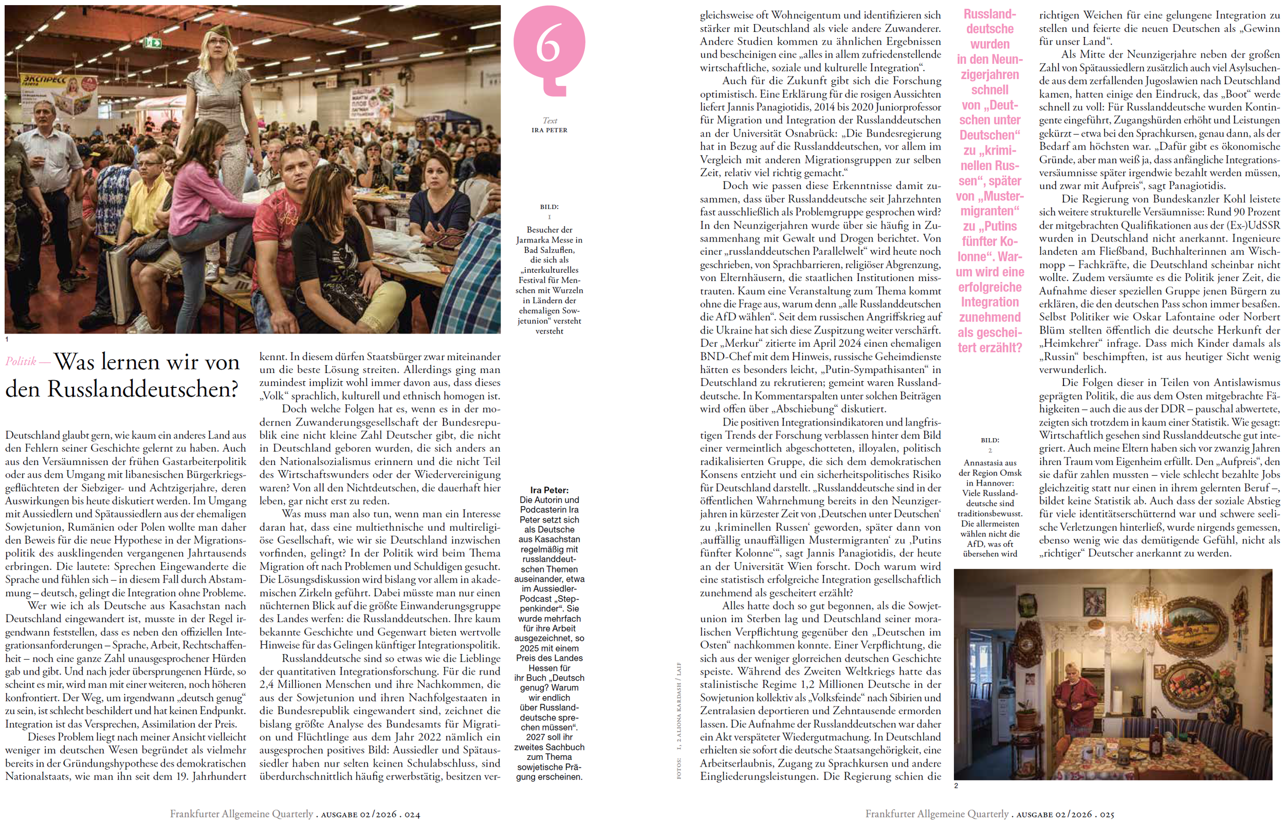Artikel für die Frankfurter Allgemeine Quarterly 02/2026
