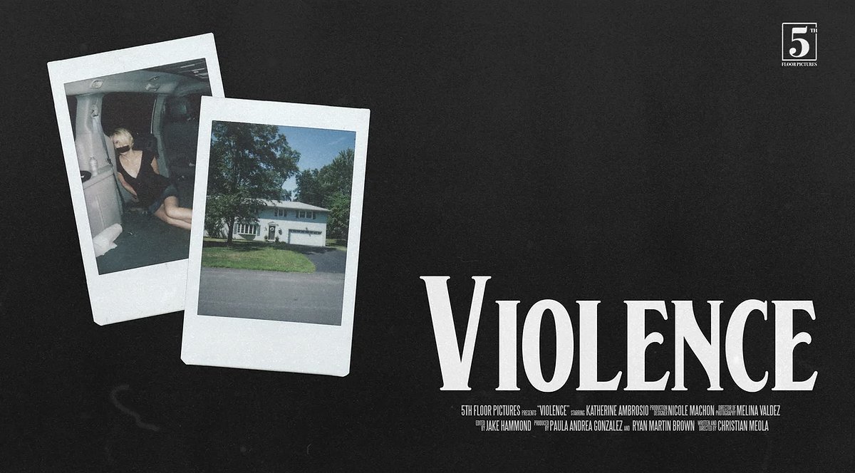     Violence      (2019)  Written and directed by:  Christian Meola   A woman's home abduction is recorded by three devices, but her murder remains a mystery. Violence is an unconventional take on the horror genre. Rather than staging crime, Violence