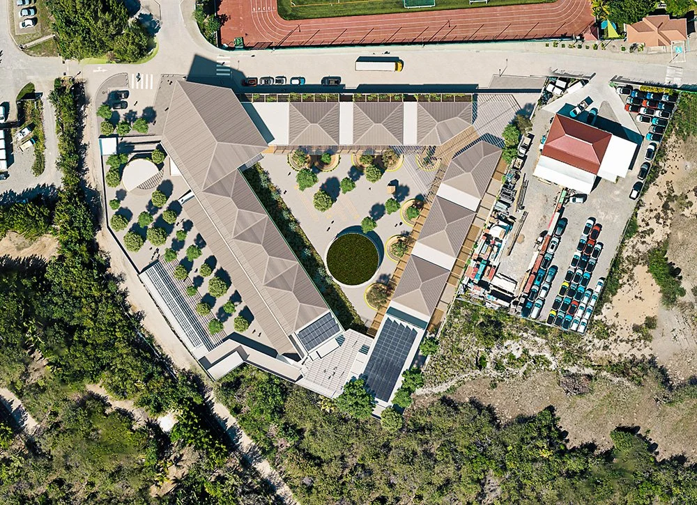 Vue aérienne du Groupe scolaire Saint-Jean