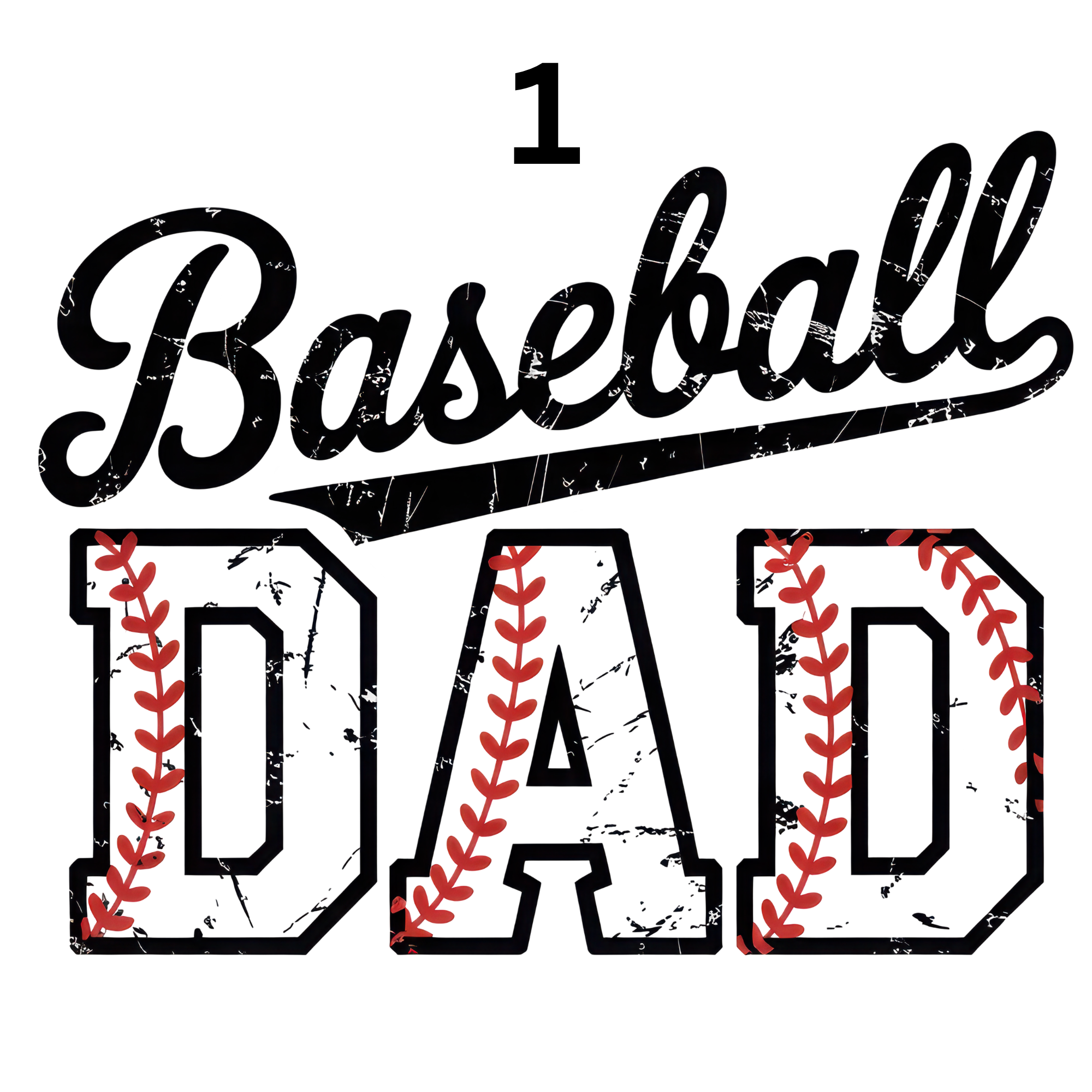 Baseball And Softball Dad 3 Designs To choose From DTF Print