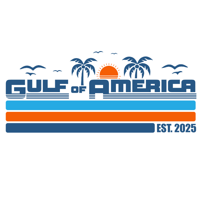 Gulf Of America Est 2025 Direct To Film Print, DTF Print, Ready To press Print For T-shirts
