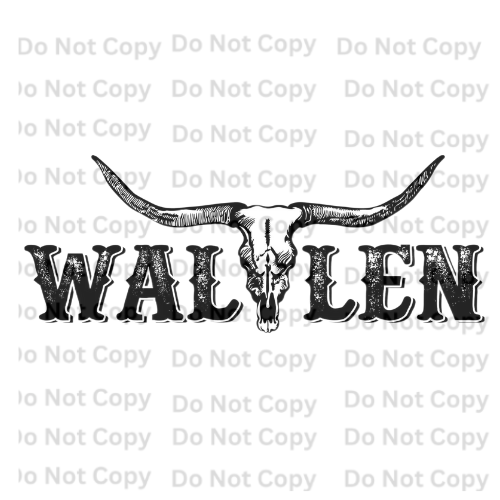 Wallen Black Full Color DTF Print