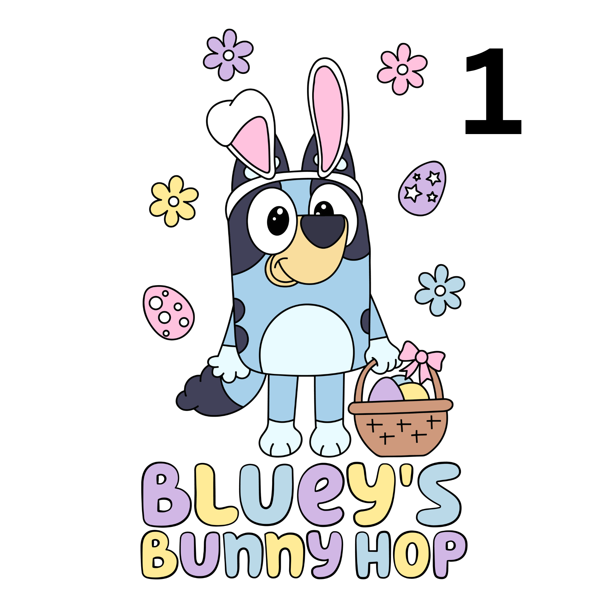 Kids Bluey Easter Designs 6 Images To Choose From Direct To Film Print