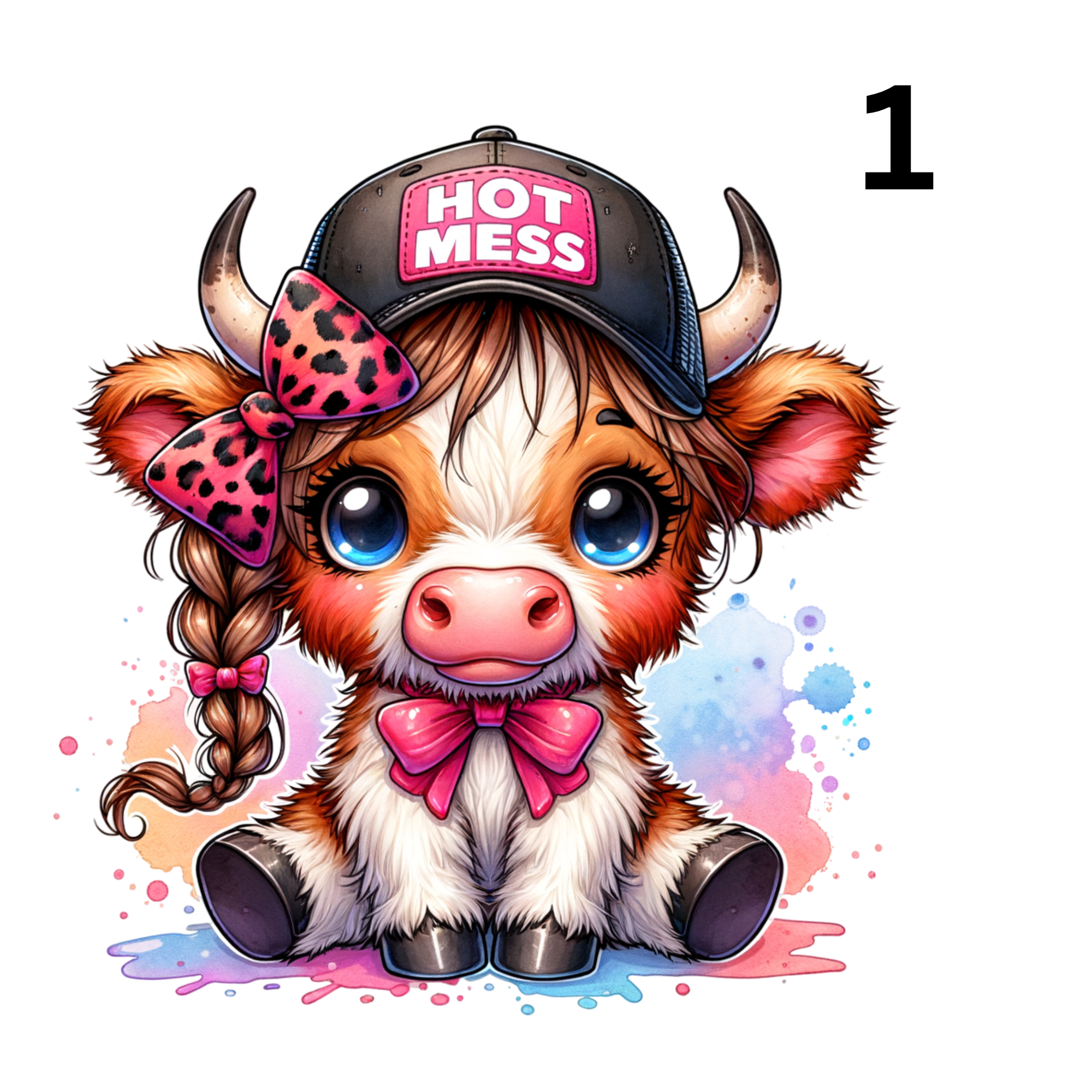 Baby Cows 4 Designs To choose From DTF Print