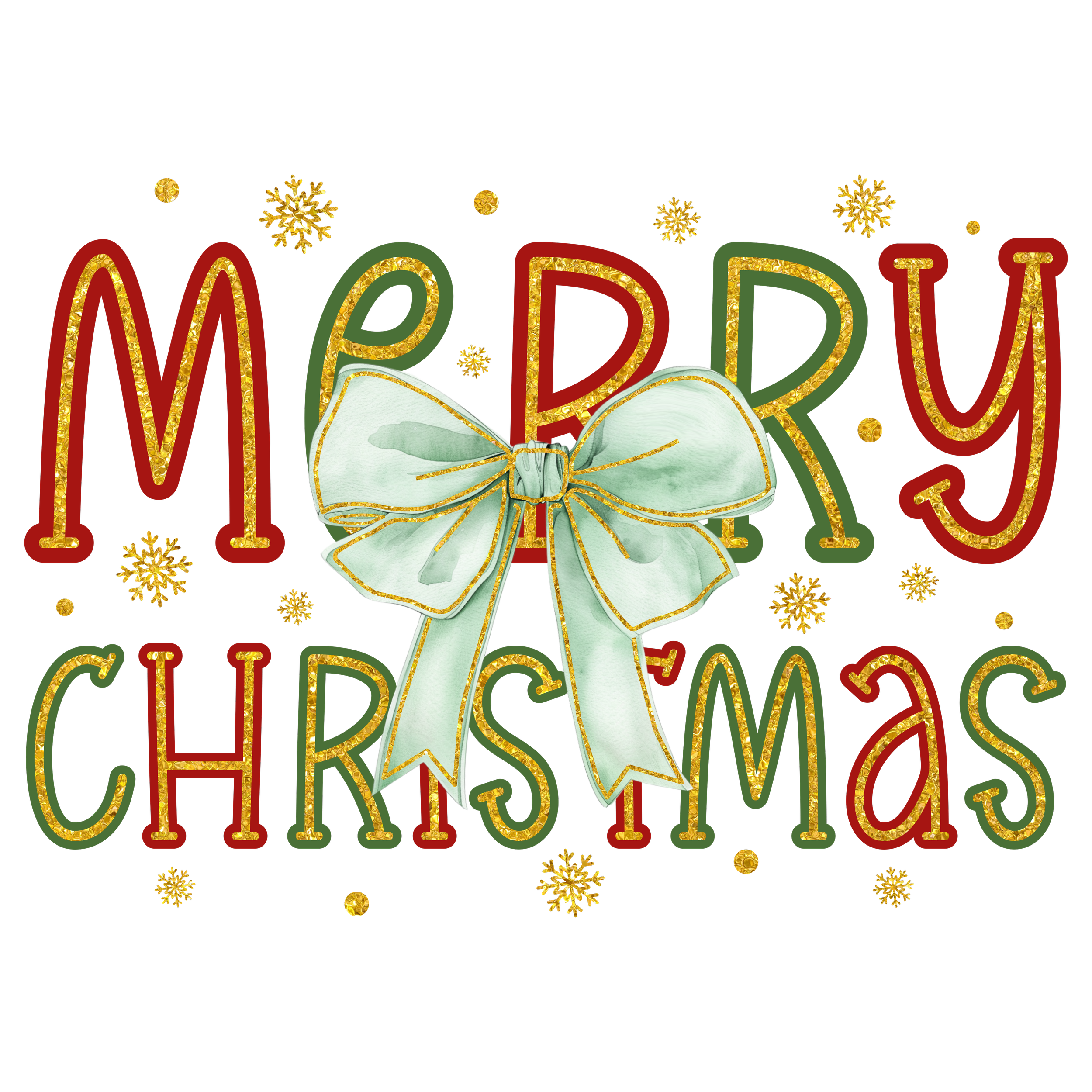 Merry Christmas Green bow (2).png