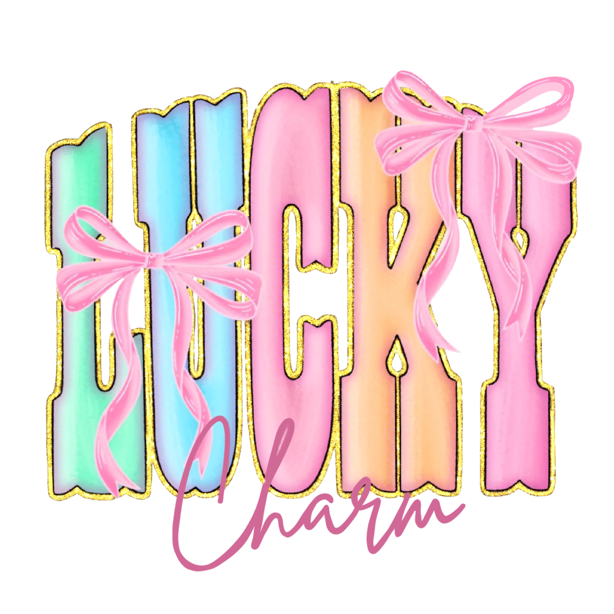 Lucky 2 Designs To Choose DTF Prints