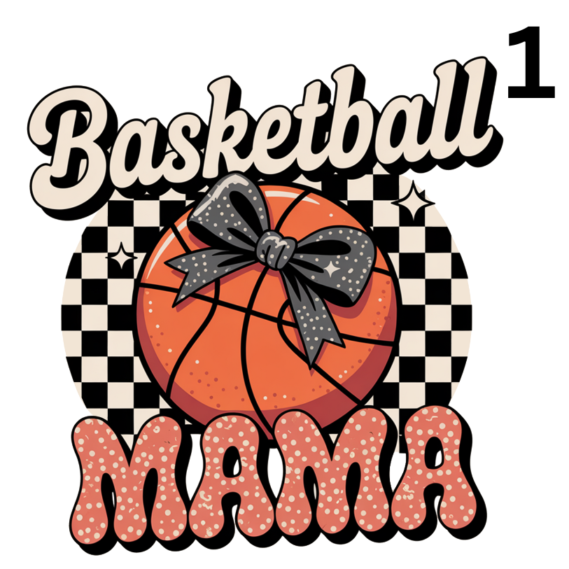 Basketball Mama 3 Designs To Choose From Direct To Film Print, DTF Print, Ready To Press Print For T-Shirts