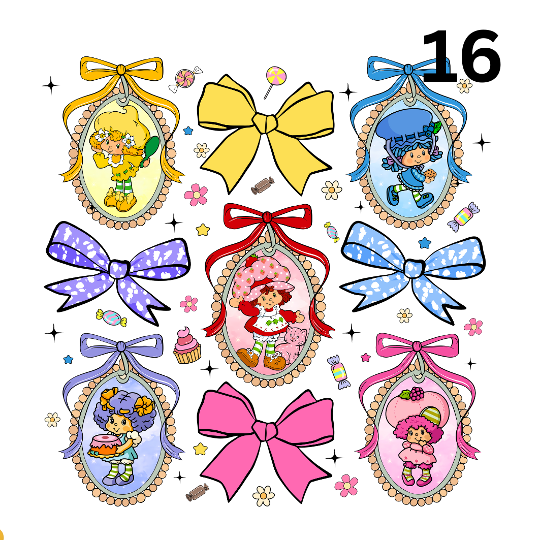 Strawberry Shortcake Choose From Design 16-30 Direct To Film Print