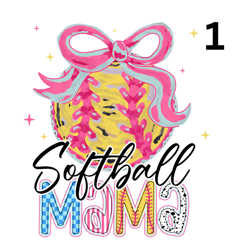 Softball Variety Of Images 14 To Choose From Direct To Film Print