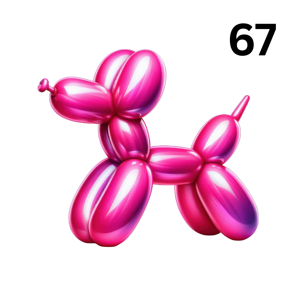 Balloon Dog 67-76 Design Direct To Film Print