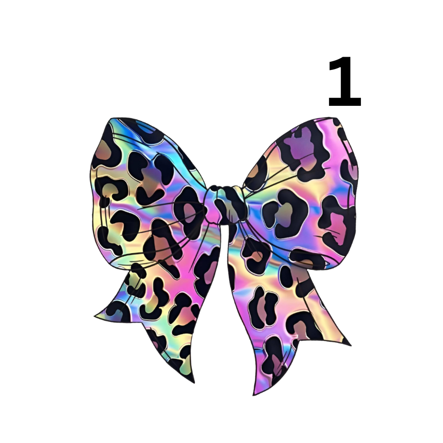 Bow Designs Choose 1-4 Direct To Film Print, DTF Print, Ready To Press Print For T-Shirts