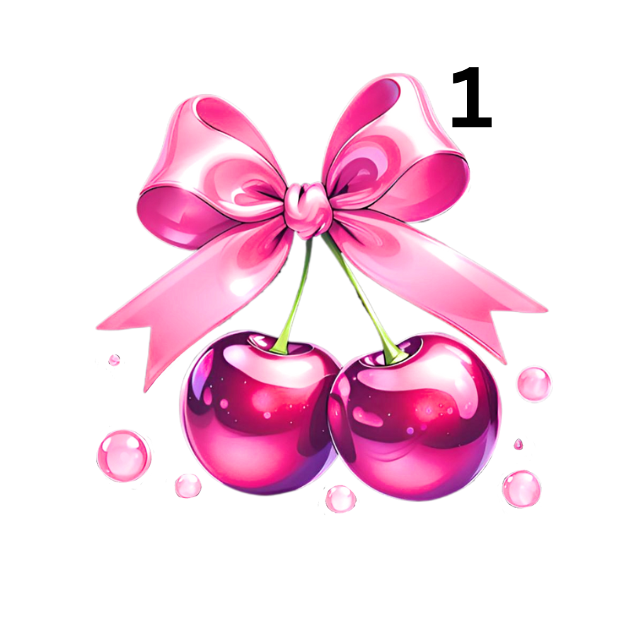 Cherries and Lips Designs 5 Image To choose From Direct To Film Print, DTF Print, Ready To Press Print For T-Shirts