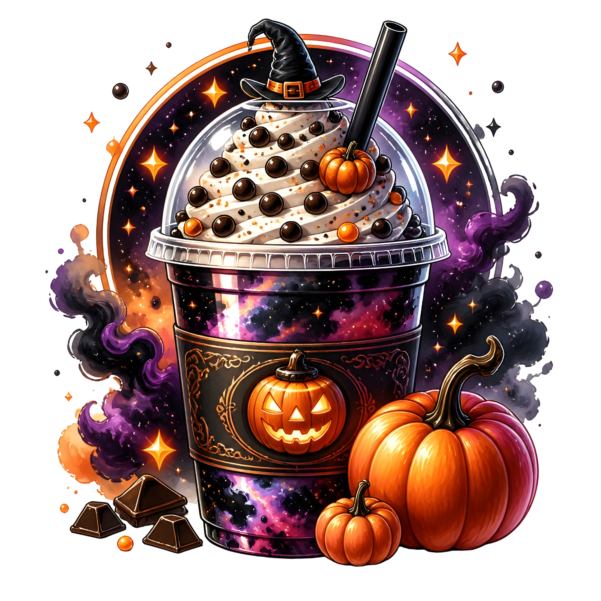 Spooky Halloween Drink  Direct to Film Print For T-Shirts