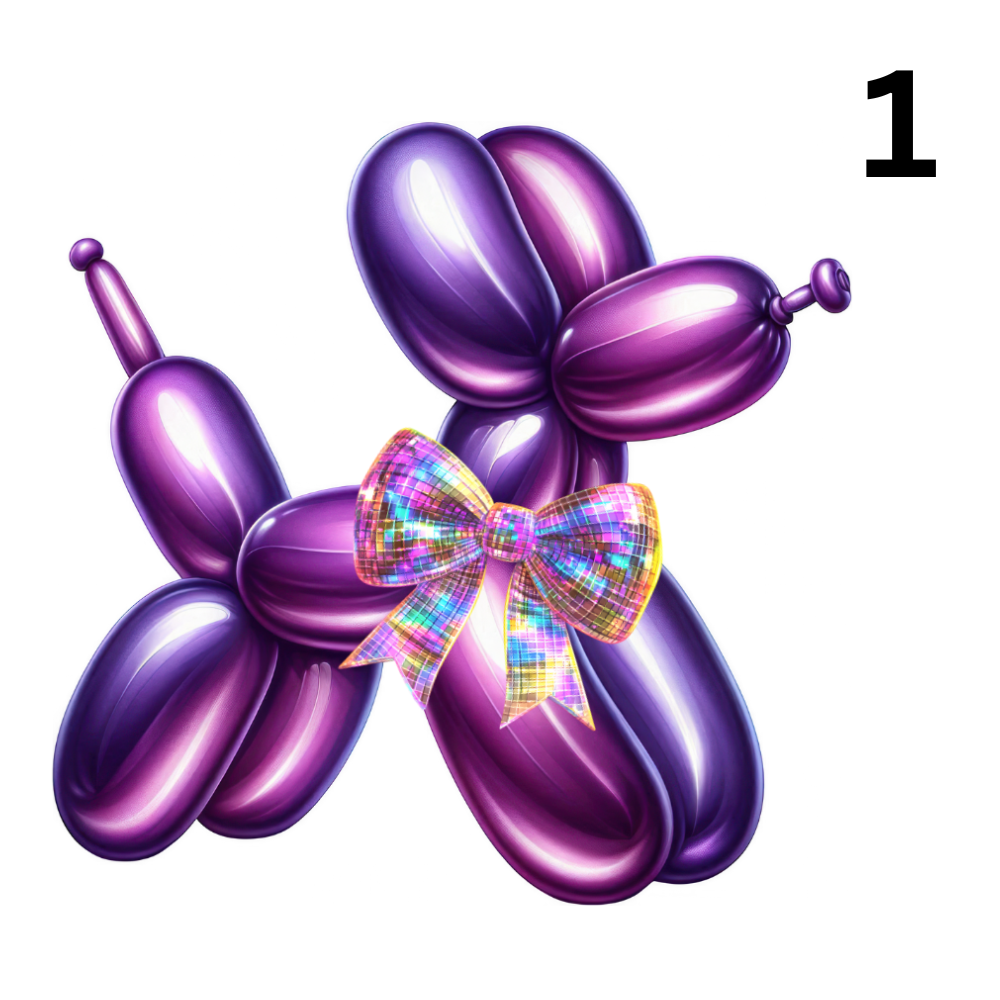 Balloon Dogs 1-15 Design Direct To film Print