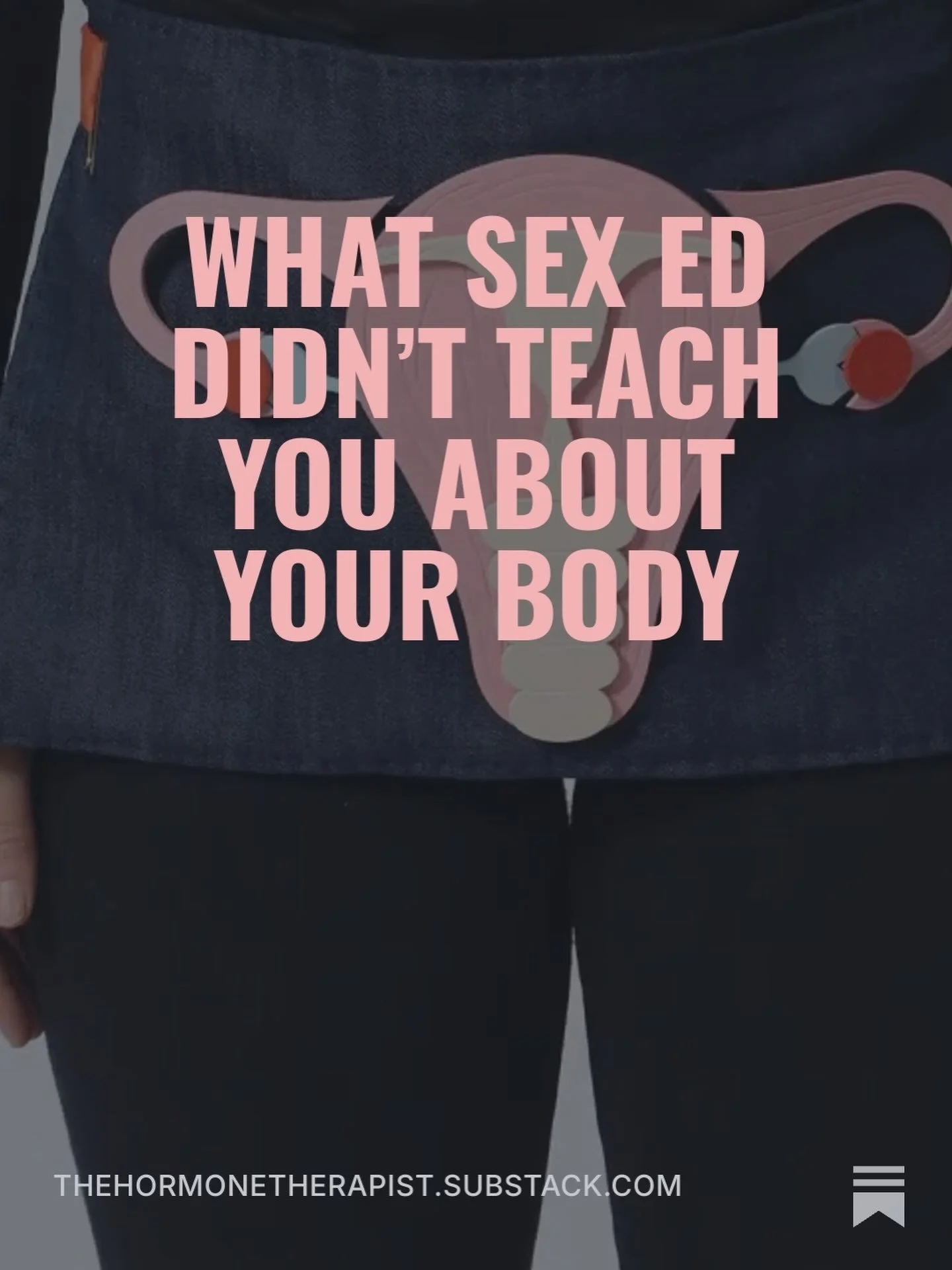 On Substack this week! Head to the link in my bio to check it out today! 

Substack | sex Ed | menstrual cycle | women's bodies | hormonal health | reproductive health