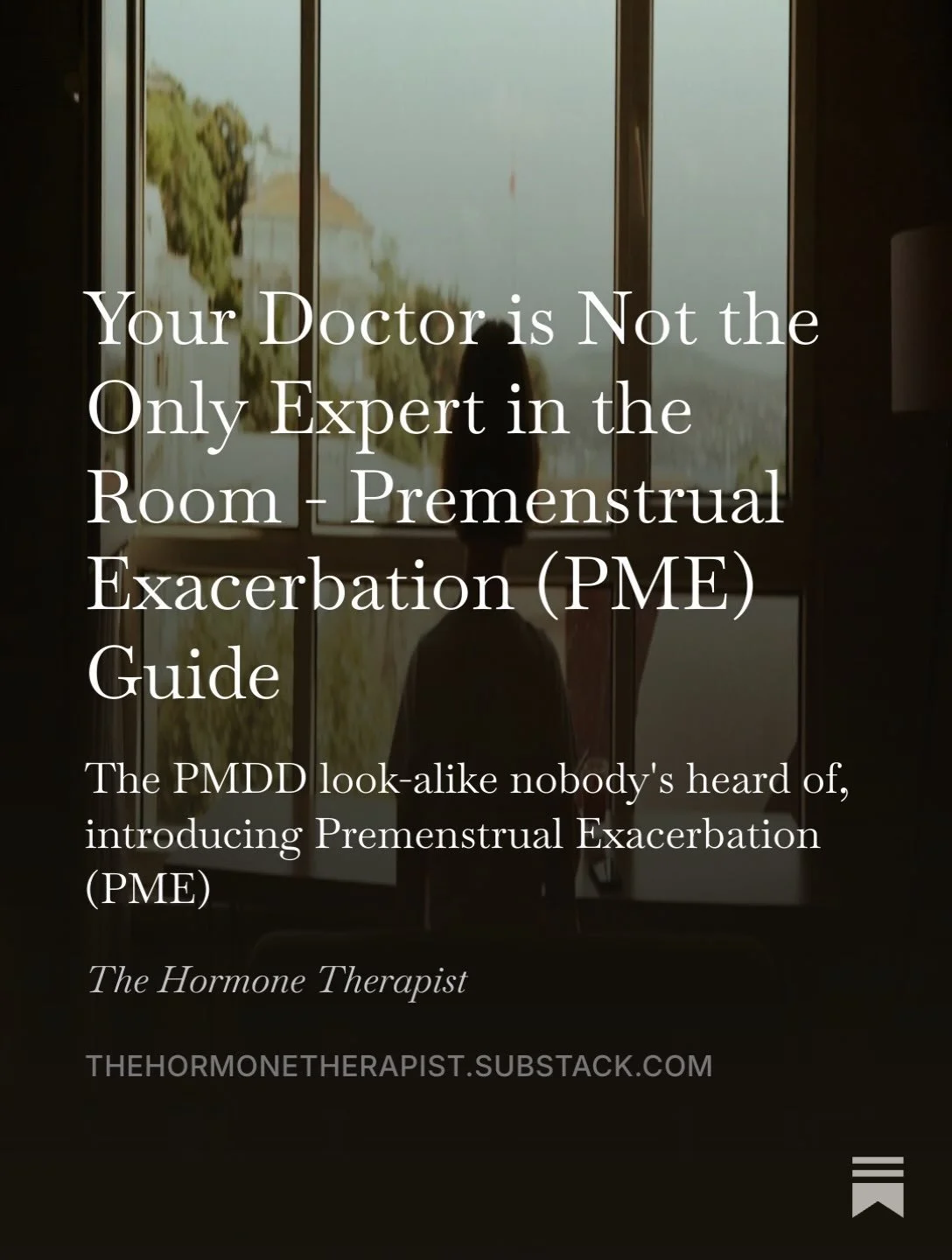 Now on Substack! Link in bio to check out my latest posts! 

Substack | Substack writer | PMDD | PME