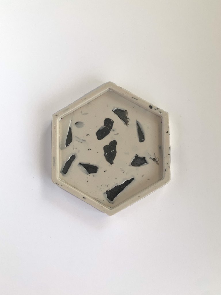 fragmented terrazzo hex