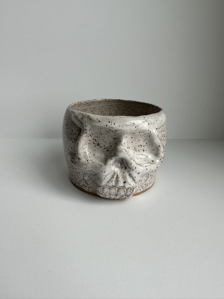 skull planter