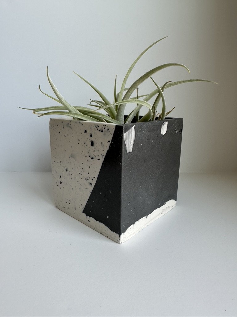 terrazzo slant vessel