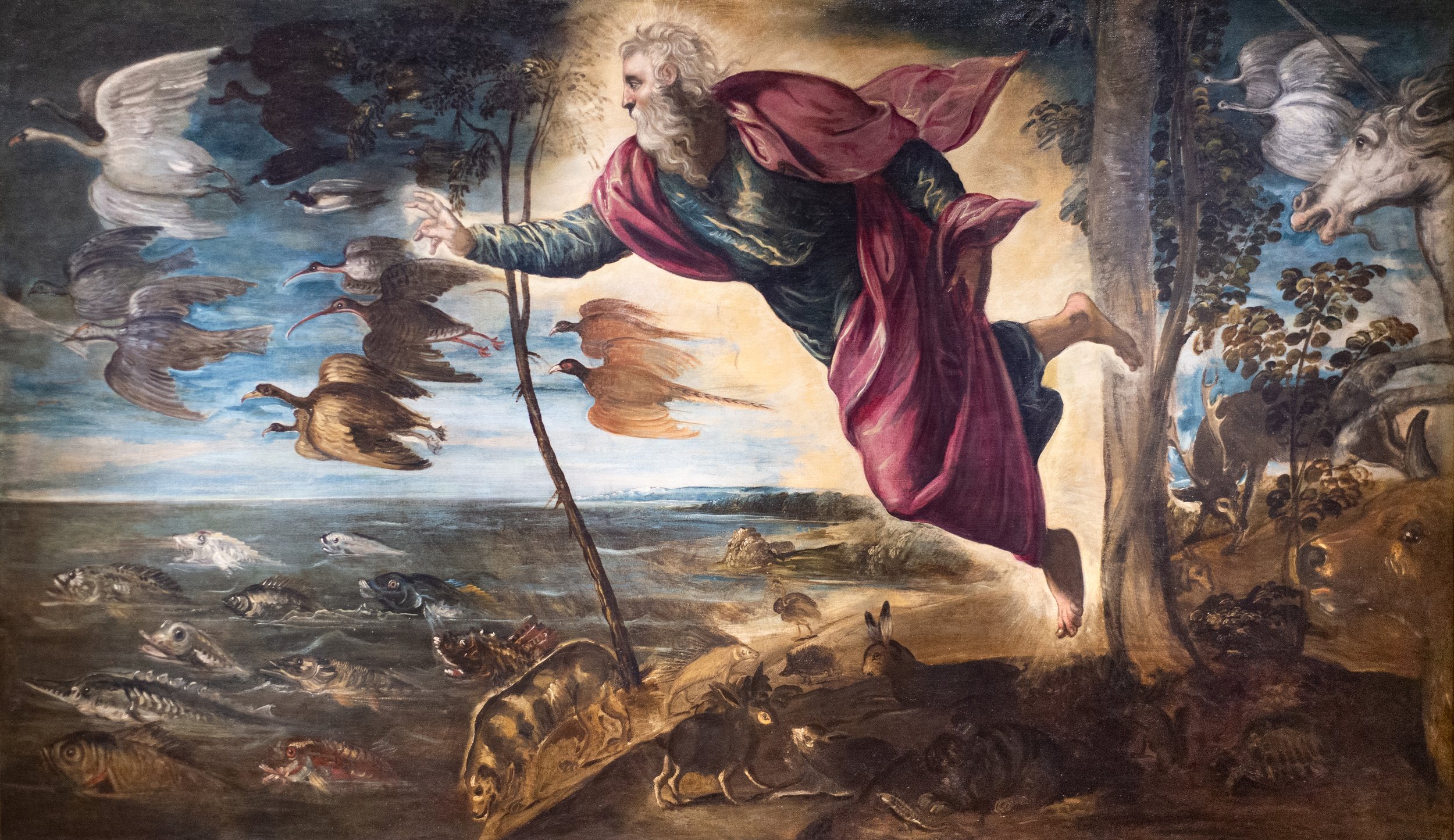 The Creation of the Animals / Tintoretto (1550)
