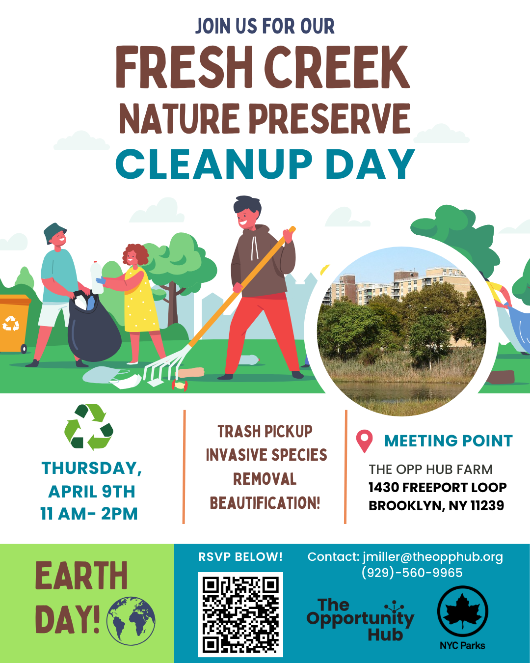 Fresh Creek Nature Preserve Clean Up Day