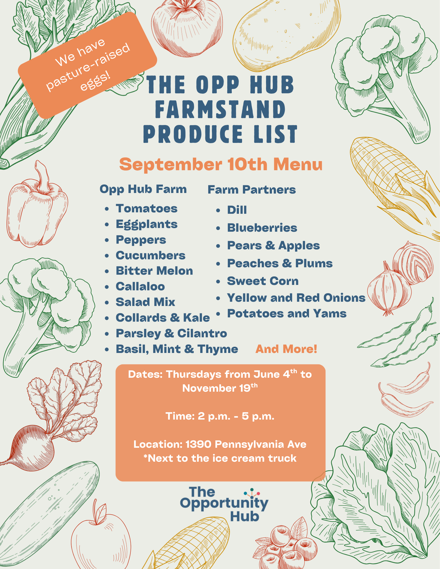 The Opp Hub Farmstand Produce Menu Sept 10th.png