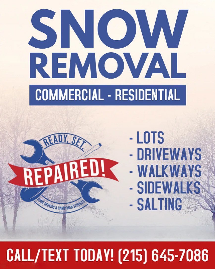 SNOW REMOVAL! Stay ahead of the winter weather and call/text us today for a free estimate and to reserve your home, business, or rentals a spot on our route!

Special discount available for customers who mention this Ad &amp; inquire before the New Y