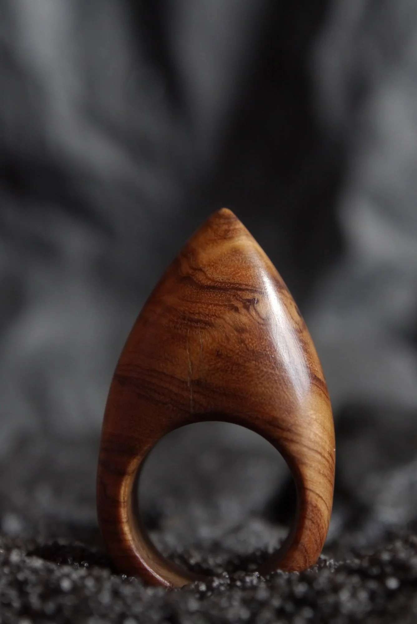 Shield Ring, Olive Wood, 2024