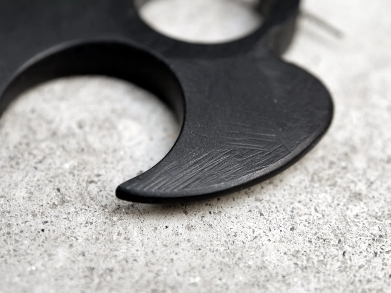 Blade Earrings, Black Corian, 2016