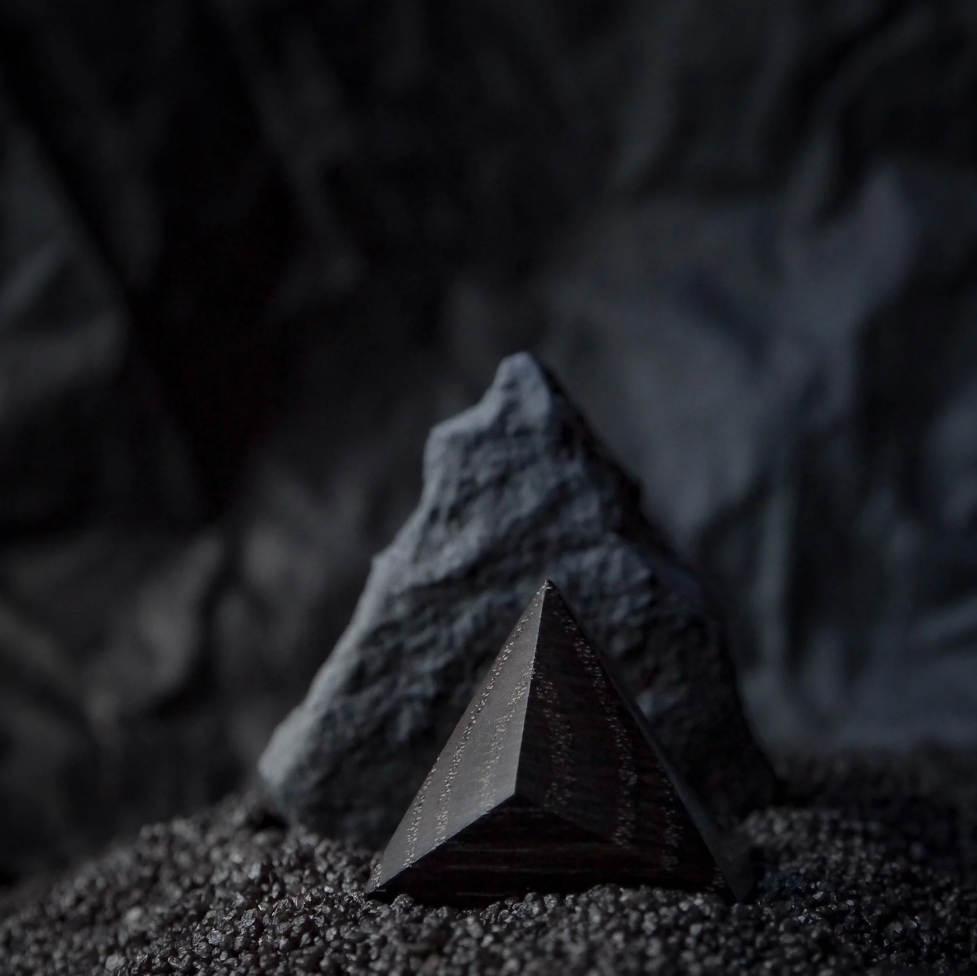 Temple Ring, Tetrahedron, Bog Oak
