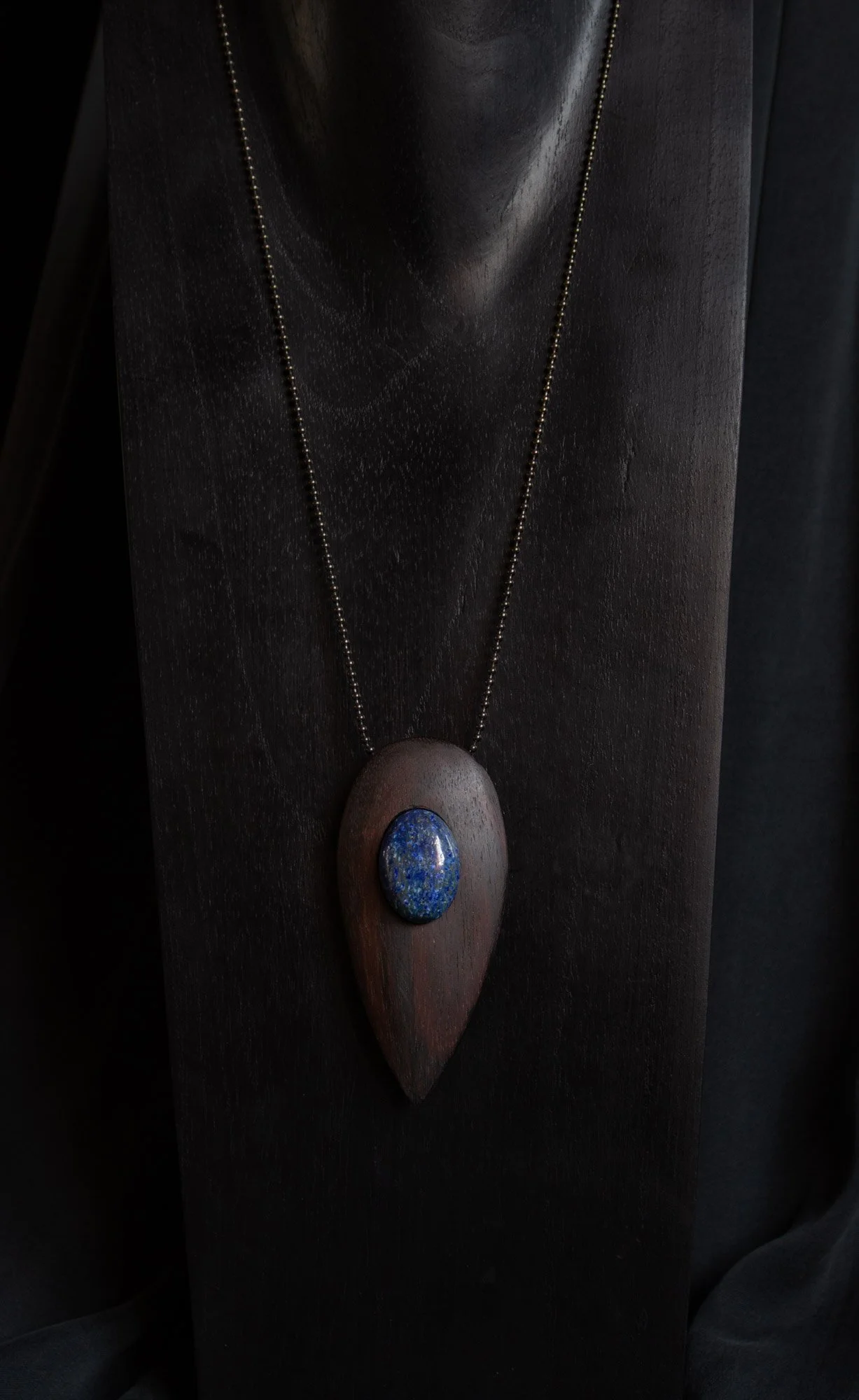 Portal Necklace, Rosewood, Gemstone, 2023