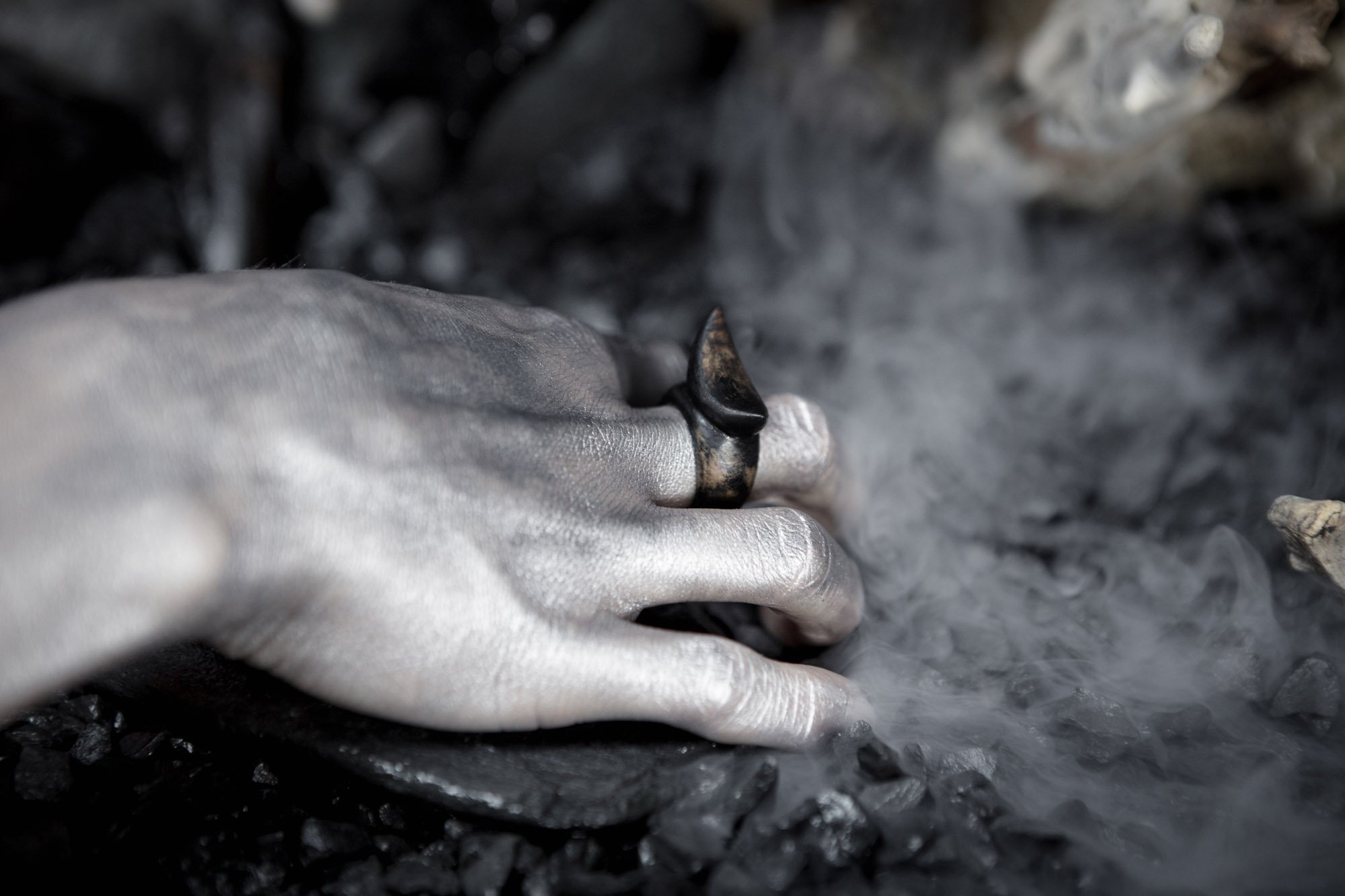 Horns Ring, Found Wood, 2014