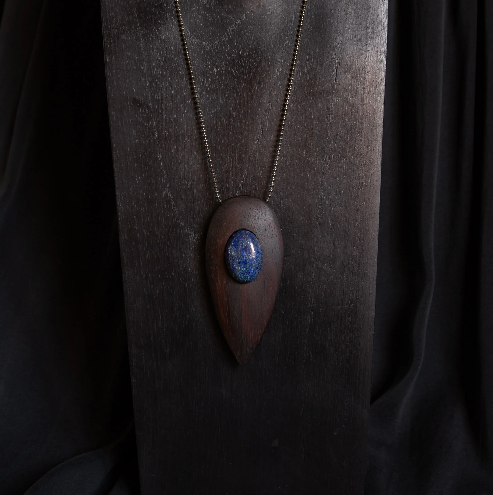 Portal Necklace, Rosewood, Gemstone, 2023