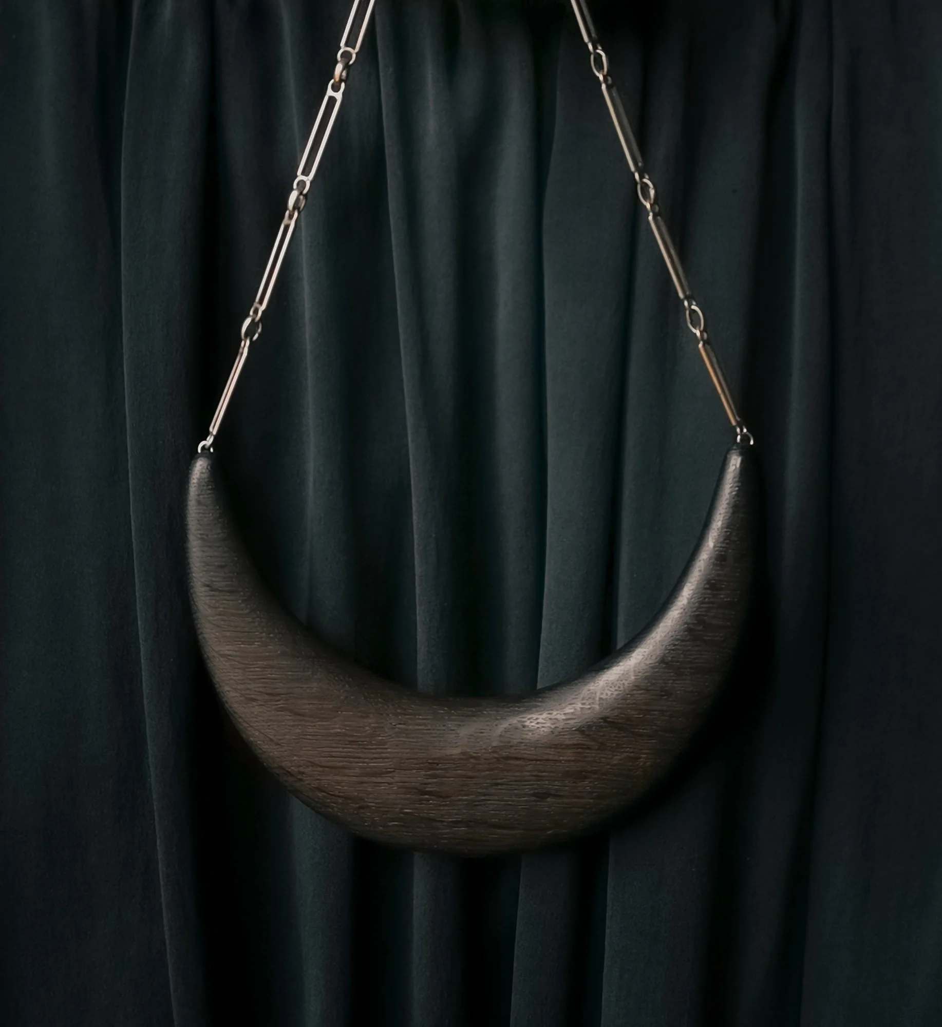 Shield Choker Necklace, Bog Oak, 2023