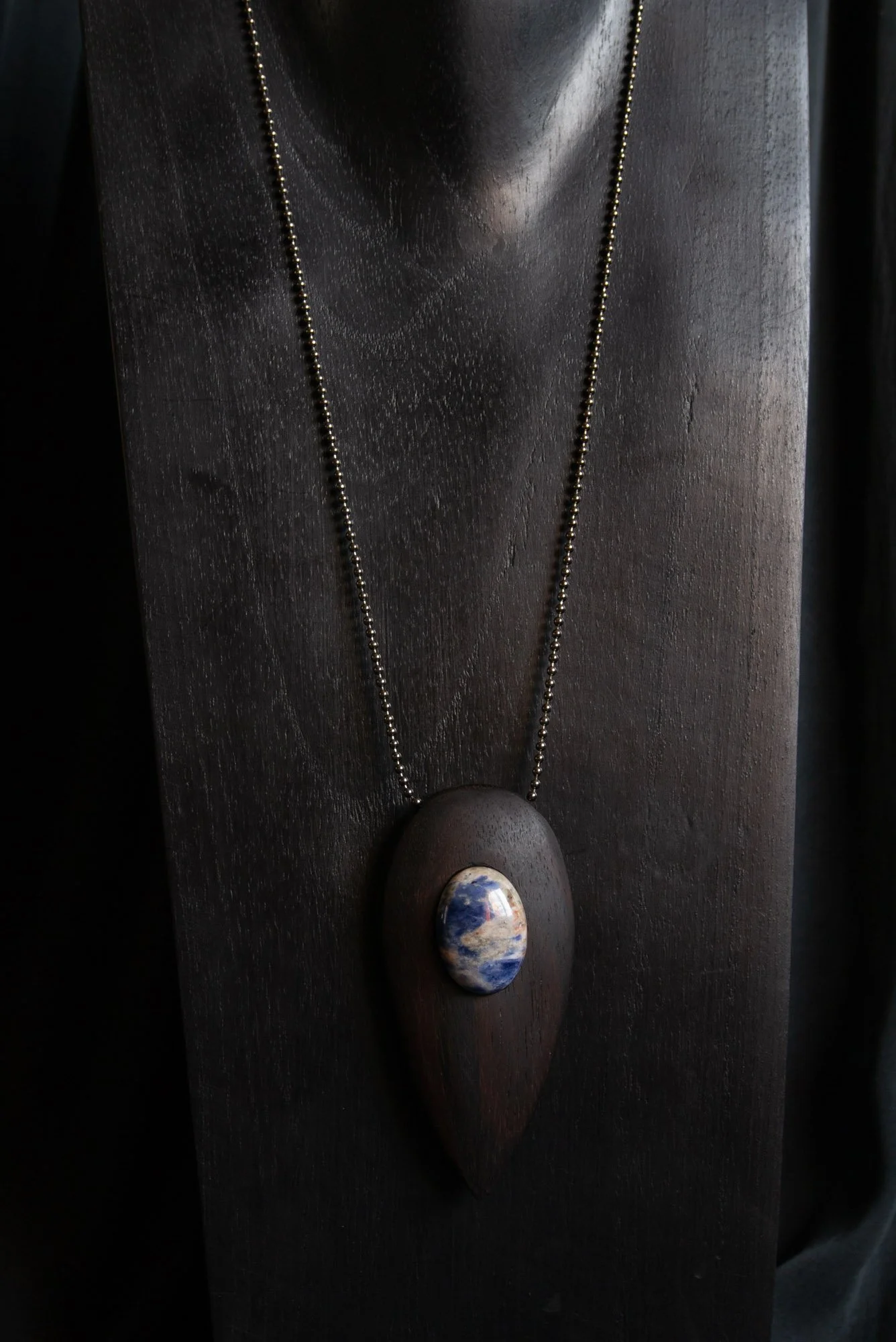 Portal Necklace, Rosewood, Gemstone, 2023