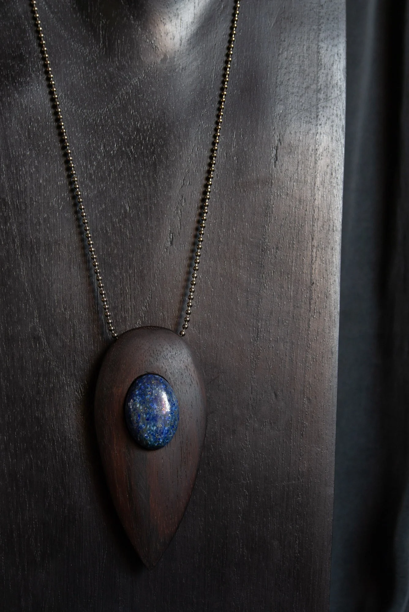 Portal Necklace, Rosewood, Gemstone, 2023