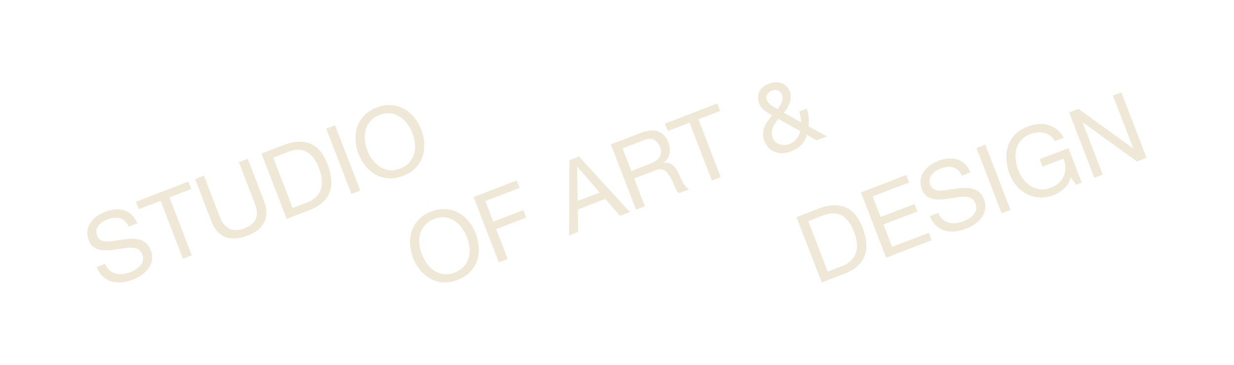 Logo for Studio of Art & Design with stylized text on a black background.