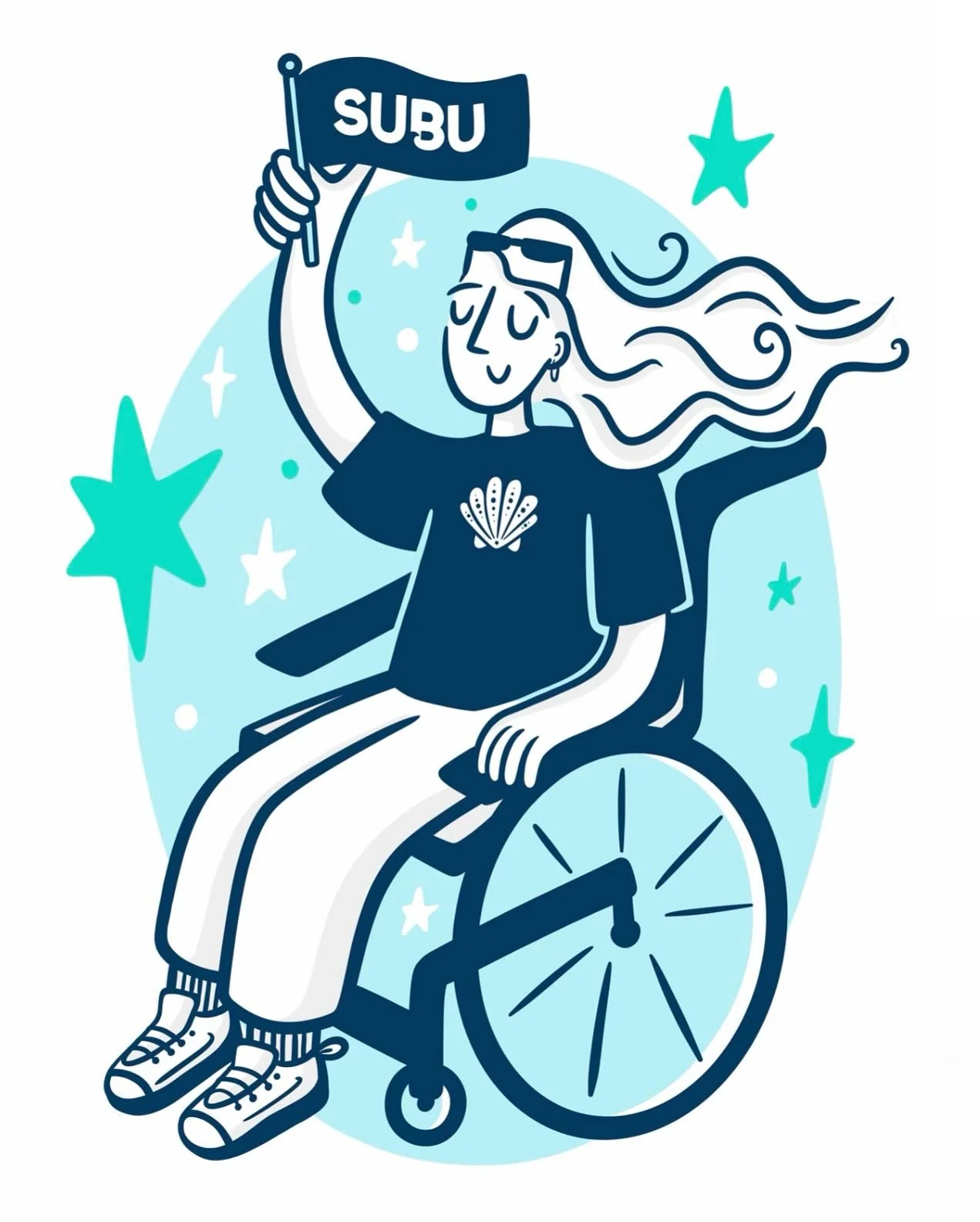 An honour to create these quirky characters for @sububournemouth&rsquo;s rebrand in time for freshers week 💙🌊 Who is your favourite? #websiteillustration #characterillustration #bournemouthuniversity