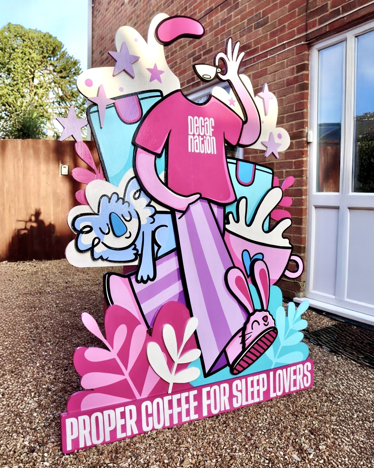 Decafnation 3D Mural