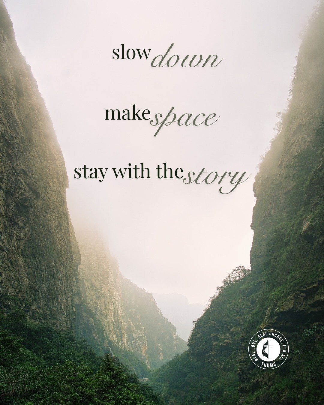 Slow down this week and reflect on how Jesus meets us.

Pay attention.
Make space.

Love God.
Love your neighbor.

This isn&rsquo;t just a story we remember&mdash;
it&rsquo;s a way we&rsquo;re invited to live. (Matthew 22:34&ndash;40)