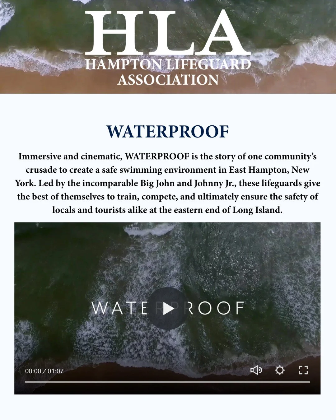&ldquo;The whole film is about saving lives 🛟 and about what it takes in the way of community bonding to achieve that.&rdquo; - Mae Mougin 

The film, 𝑾𝒂𝒕𝒆𝒓𝒑𝒓𝒐𝒐𝒇, is an immersive and cinematic story of one of the community's crusade to cre